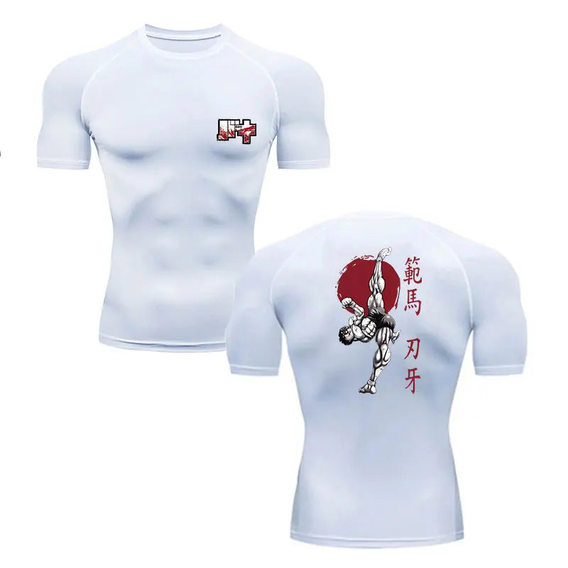 Anime Baki Hanma Men's MMA Rash Guard