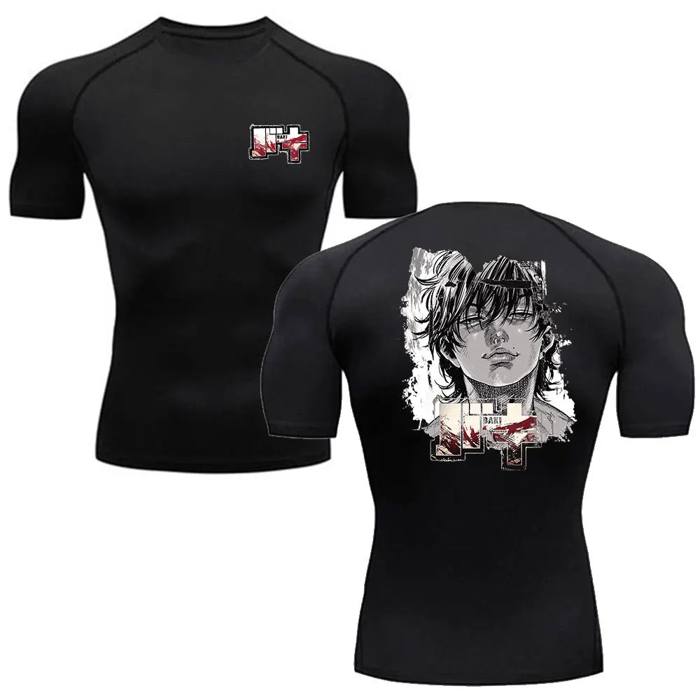 Anime Baki Hanma Men's MMA Rash Guard