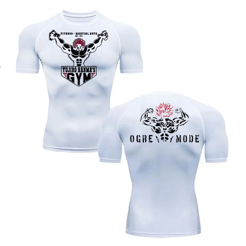 Anime Baki Hanma Men's MMA Rash Guard