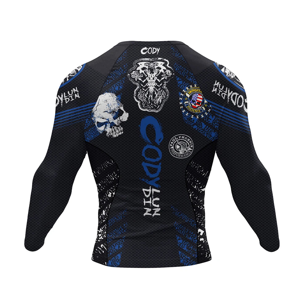Brazilian Jiu-Jitsu, MMA Long Sleeve Rashguard and Short 