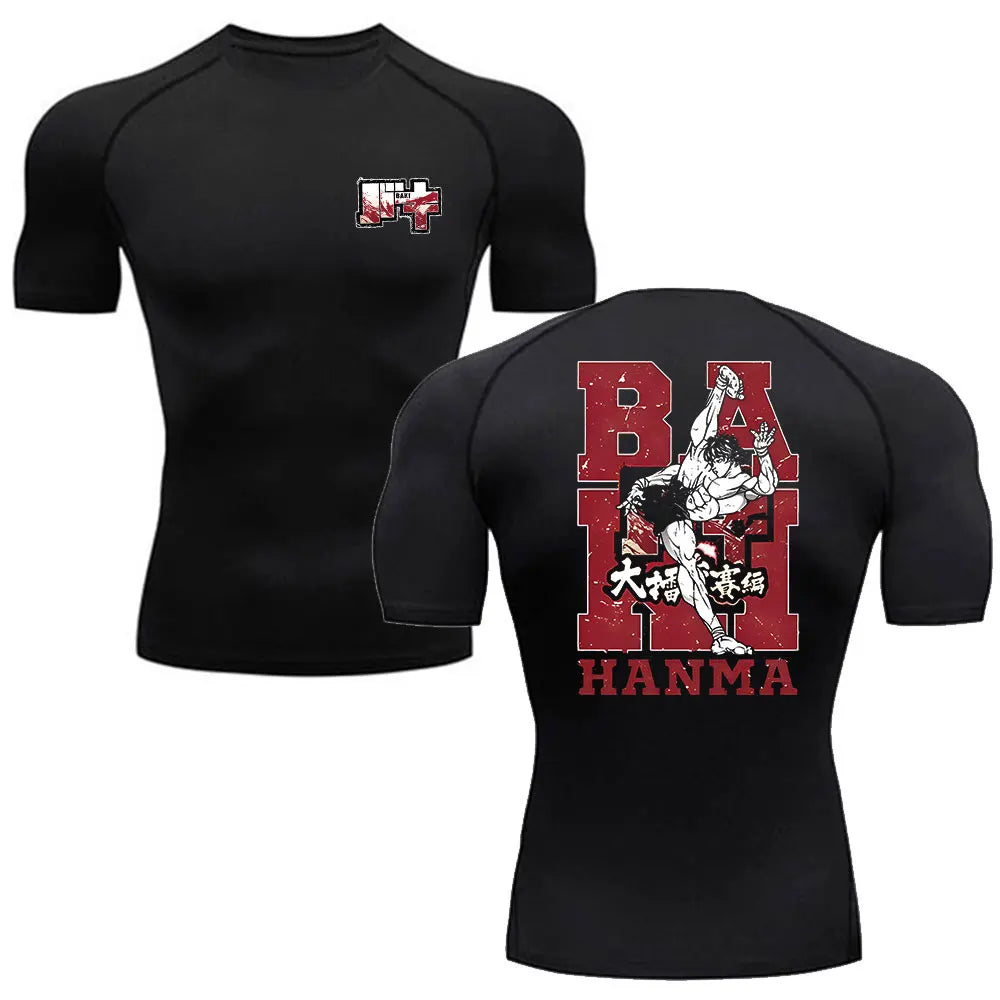 Anime Baki Hanma Men's MMA Rash Guard