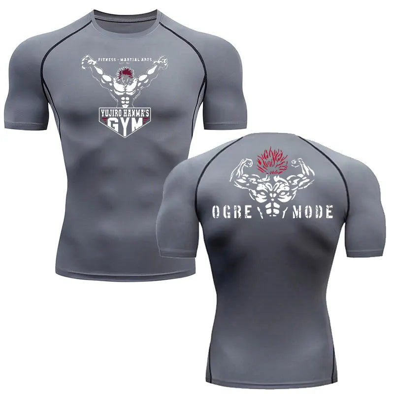 Anime Baki Hanma Men's MMA Rash Guard