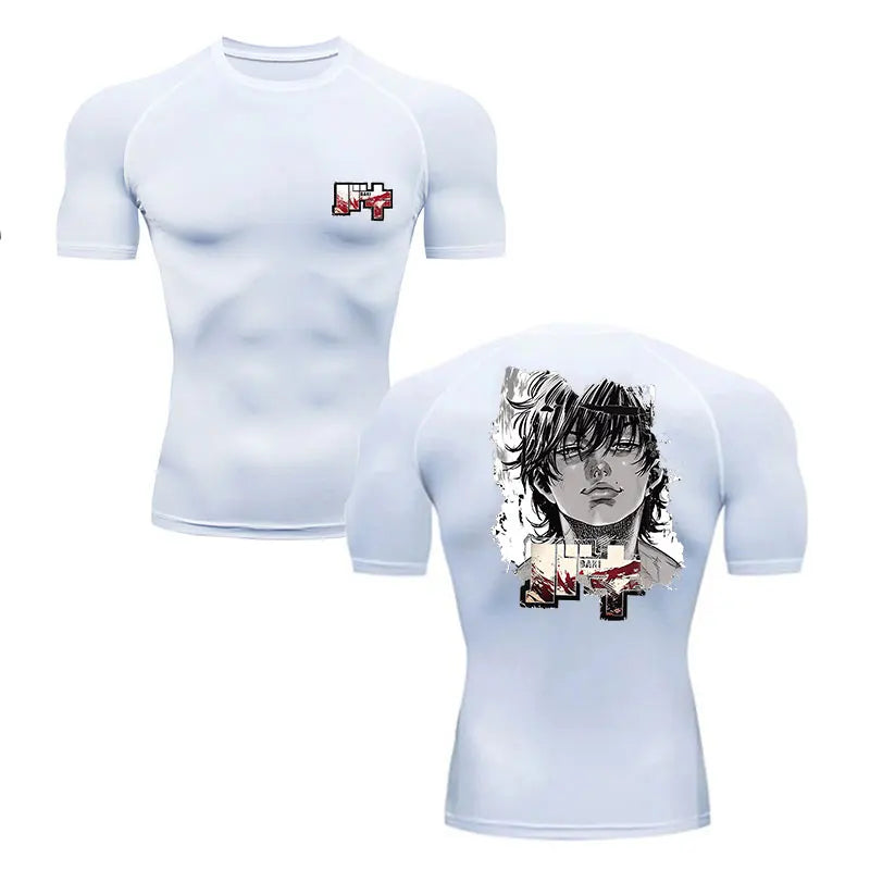 Anime Baki Hanma Men's MMA Rash Guard