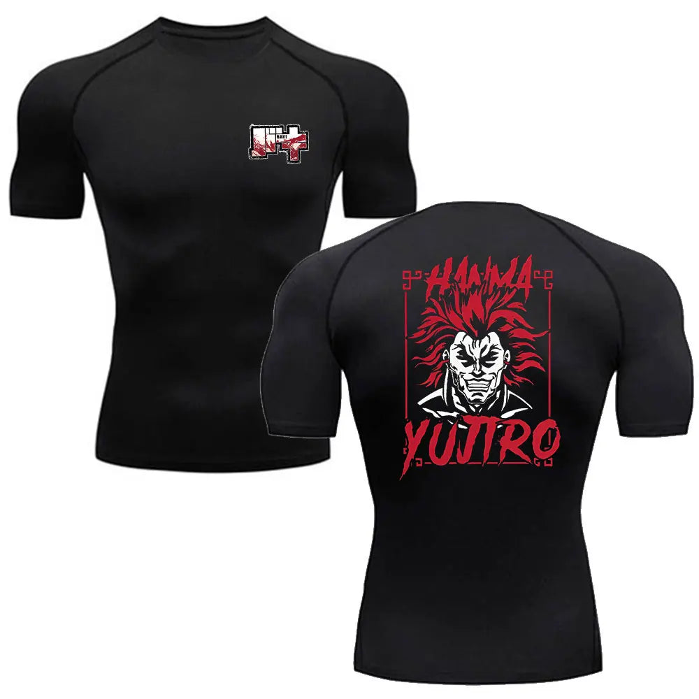 Anime Baki Hanma Men's MMA Rash Guard