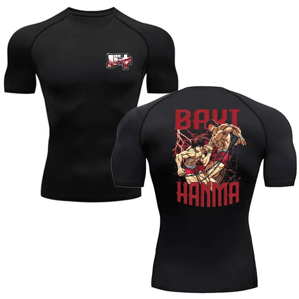 Anime Baki Hanma Men's MMA Rash Guard