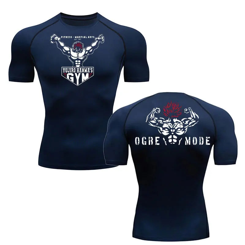 Anime Baki Hanma Men's MMA Rash Guard