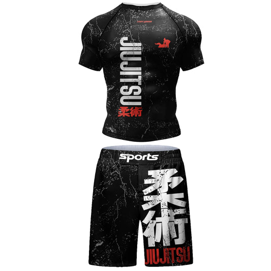 Brazilian Jiu-Jitsu, MMA Rashguard and Short (BJJ Freak Edition)