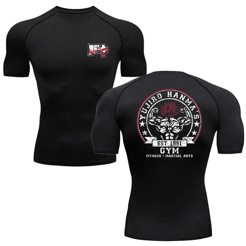 Anime Baki Hanma Men's MMA Rash Guard