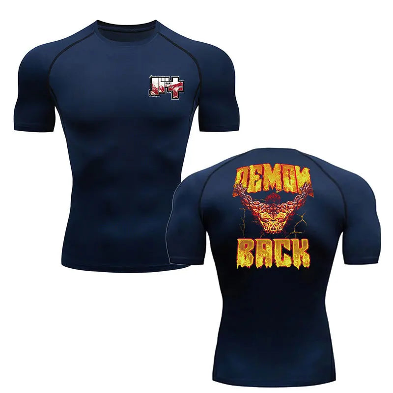 Anime Baki Hanma Men's MMA Rash Guard