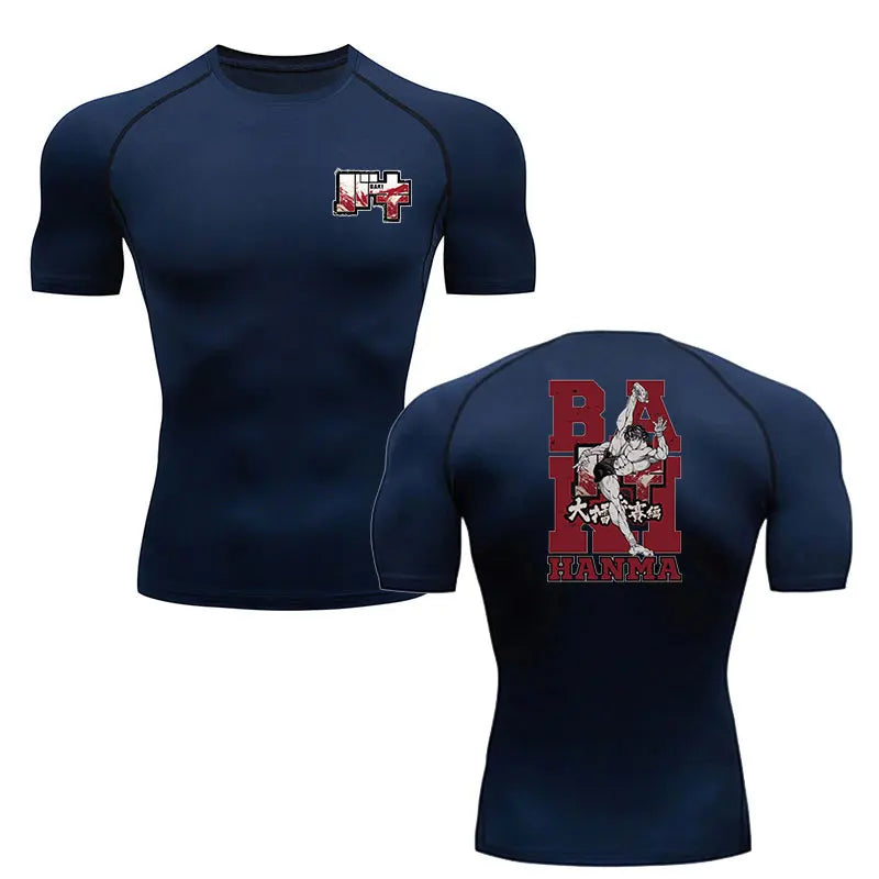 Anime Baki Hanma Men's MMA Rash Guard
