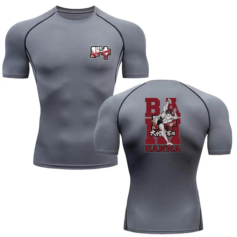 Anime Baki Hanma Men's MMA Rash Guard