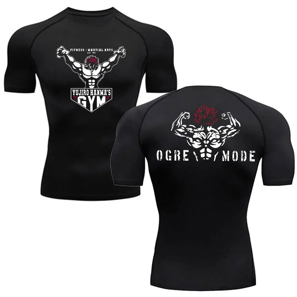 Anime Baki Hanma Men's MMA Rash Guard