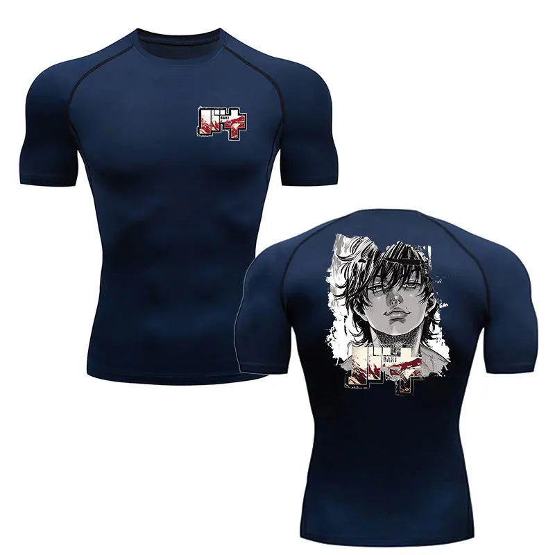 Anime Baki Hanma Men's MMA Rash Guard