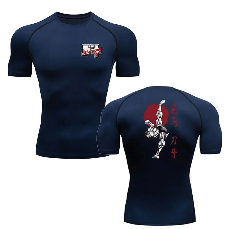 Anime Baki Hanma Men's MMA Rash Guard
