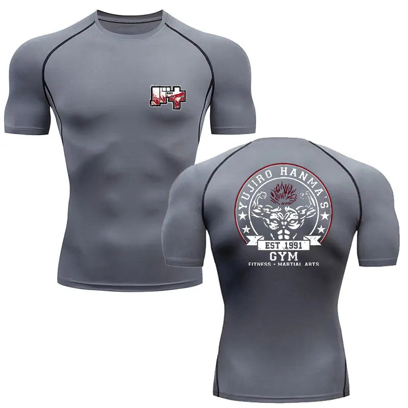 Anime Baki Hanma Men's MMA Rash Guard