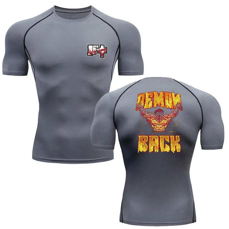 Anime Baki Hanma Men's MMA Rash Guard