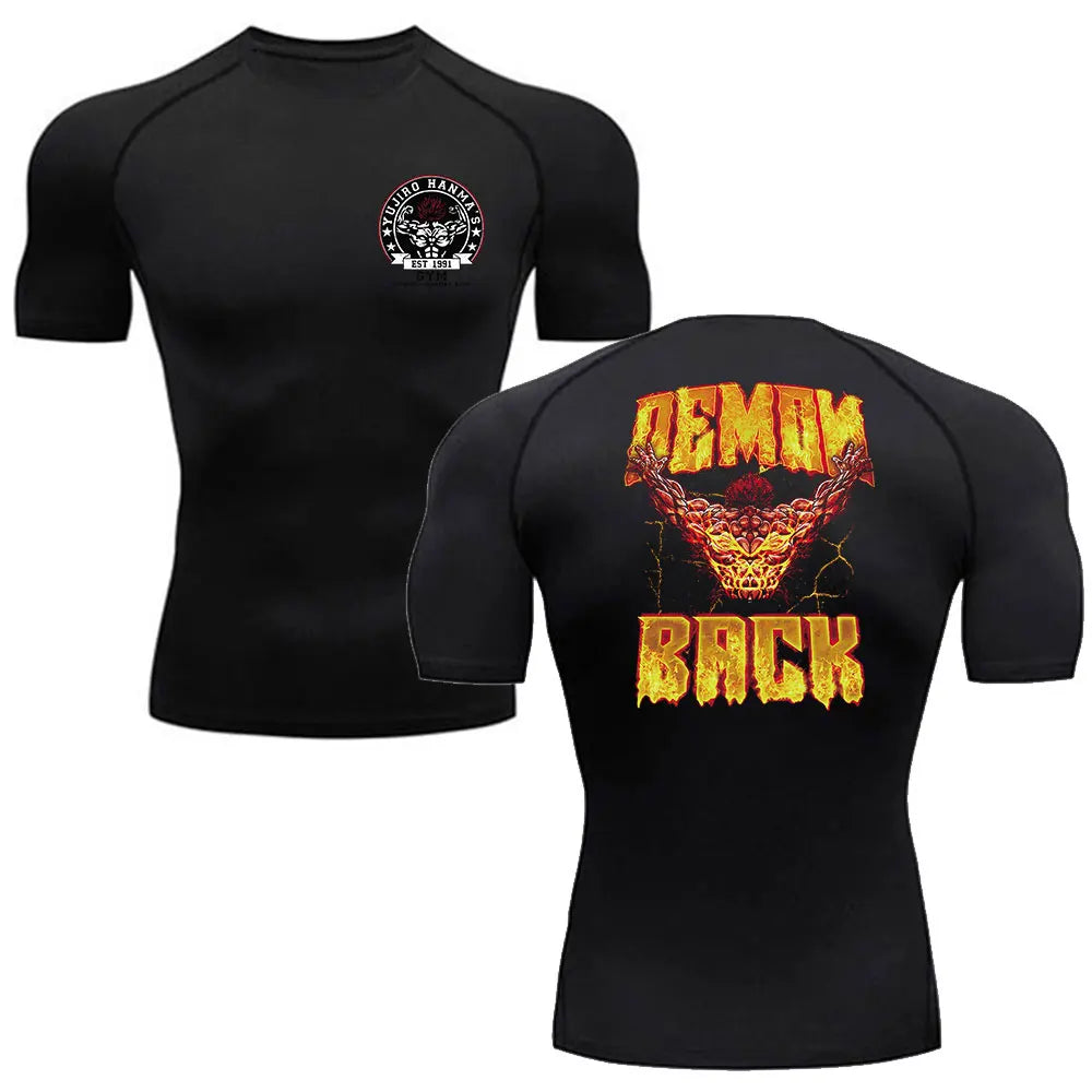 Anime Baki Hanma Men's MMA Rash Guard
